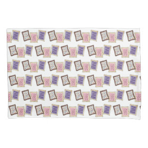 Pink Purple Breakfast Toaster Pastry Junk Food Pillow Case