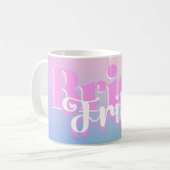 Pink Purple Bride Tribe Mug (Front Left)