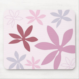 Pink, Purple & Burgundy Flower Petals Mouse Pad