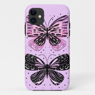 Pink Purple Butterflies iPhone 11 Case