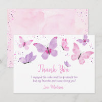 Pink Purple Butterfly Birthday