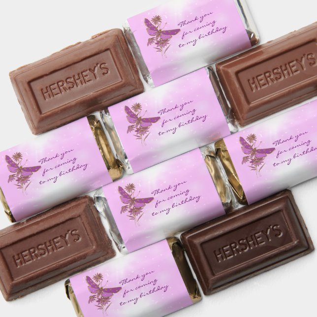 Pink Purple Butterfly Hershey's Miniatures (Assorted)