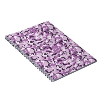 Pink & Purple Camouflage Background Notebook