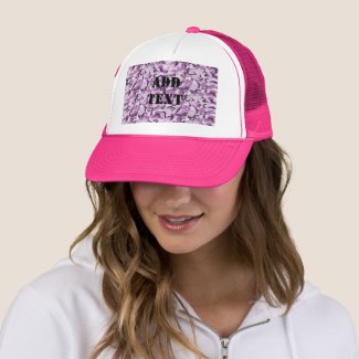 Pink & Purple Camouflage Background Trucker Hat