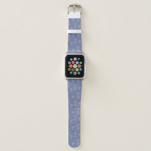 Pink & Purple Cartoon Cactus Pattern Apple Watch Band