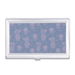 Pink &amp; Purple Cartoon Cactus Pattern Case For Business Cards