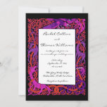 Pink &amp; Purple Celtic Animals Wedding Invitation at Zazzle