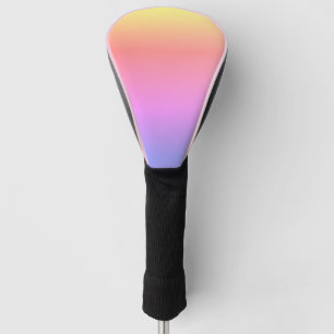 Pink Purple Colorful Pastel Yellow Golf Head Cover