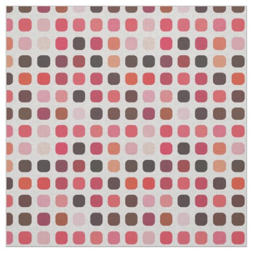 Pink Purple Coral Red Round Square Art Fabric