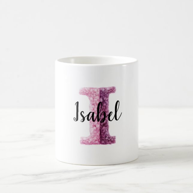 Pink Purple Cozy I Name  Coffee Mug (Center)