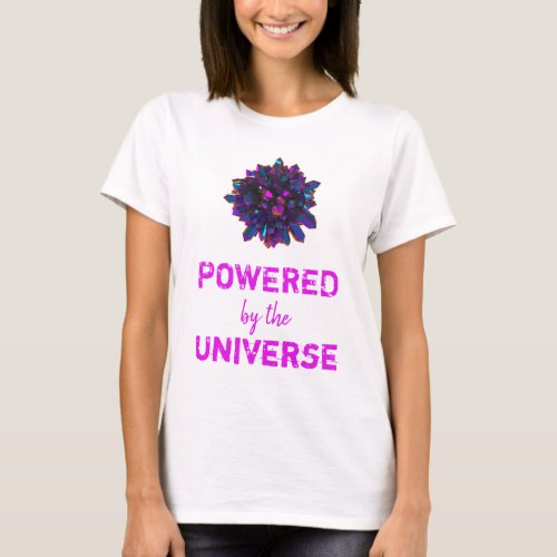 *~* Pink Purple Crystal Sphere Women White T-Shirt