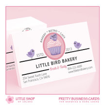 Pink Purple Cupcake Customizable Bakery