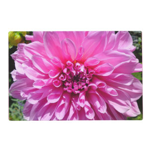 Pink Purple Dahlia Flower Placemat
