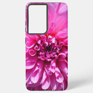 Pink Purple Dahlia Flower Samsung Galaxy S21 Ultra Case