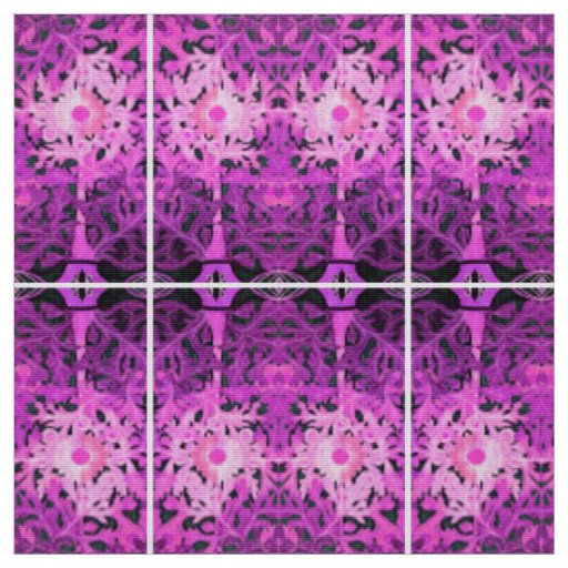 PINK PURPLE DAISY / MARGUERITE / MARGHERITA FABRIC