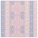 Pink &amp; Purple Decorative Bohemian Tile Pattern Fabric