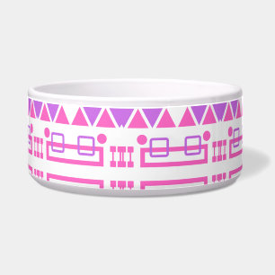 Pink Purple decorative Pattern Bowl