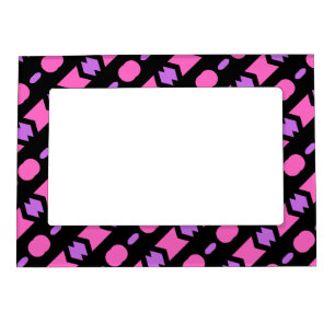 Pink Purple decorative Pattern Magnetic Frame