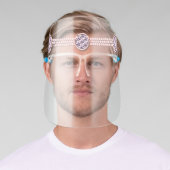 Pink Purple Diamond Pearl Princess Tiara Crown Face Shield (Insitu)