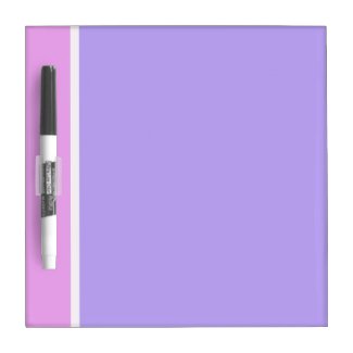 Pink Purple Dry Erase Board