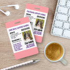Pink Purple Emotional Support Animal Photo ID