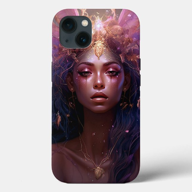 Pink Purple Fairy Queen Fantasy Art Case-Mate iPhone Case (Back)