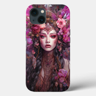 Pink Purple Fairy Queen Fantasy Art iPhone 13 Case