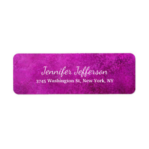 Pink Purple Feminine Handwriting Creative Plain Label