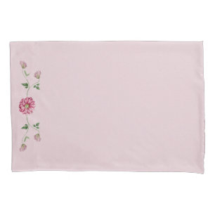 Pink & Purple Floral Vine Pillowcase