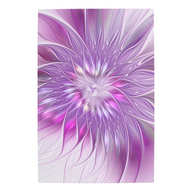 Pink Purple Flower Passion Abstract Fractal Art (Front)