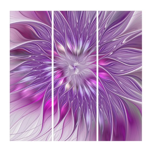 Pink Purple Flower Passion Abstract Fractal Art