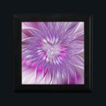 Pink Purple Flower Passion Abstract Fractal Art Gift Box<br><div class="desc">Unusual pink fantasy flower, modern abstract and decorative.
Design for your gift box and more.</div>