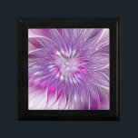 Pink Purple Flower Passion Abstract Fractal Art Gift Box<br><div class="desc">Unusual pink fantasy flower,  modern abstract and decorative.
Design for your gift box and more.</div>