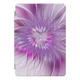 Pink Purple Flower Passion Abstract Fractal Art iPad Pro Cover