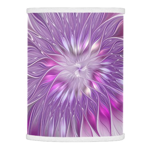 Pink Purple Flower Passion Abstract Fractal Art Lamp Shade