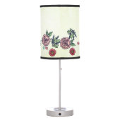 Pink & Purple Flowers Table Lamp (Back)