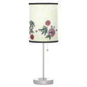Pink & Purple Flowers Table Lamp (Left)