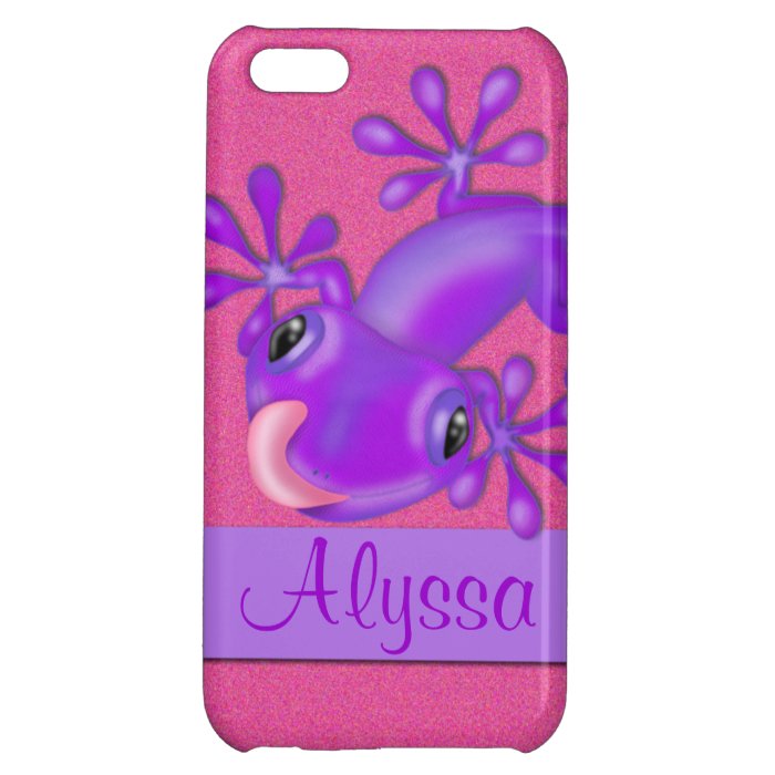 Pink Purple Gecko Personalized Phone Case Case For iPhone 5C