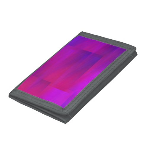 Pink Purple Glitch Art Vaporwave Esthetic Analog Trifold Wallet