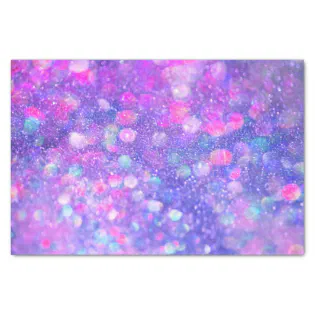 Pink Purple Glitter Glam 10&quot; X 15&quot; Tissue Paper