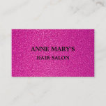 Pink Purple Glitter Hair Salon Spa Hairdresser  Business Card