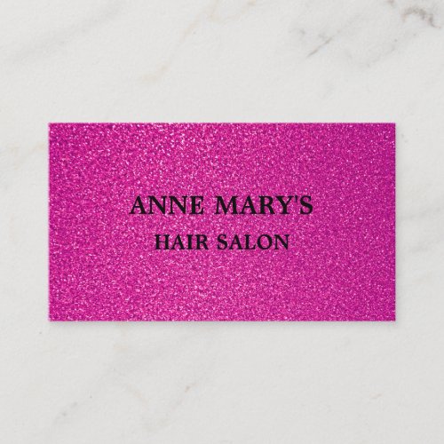 Pink Purple Glitter Hair Salon Spa Hairdresser  Business Card