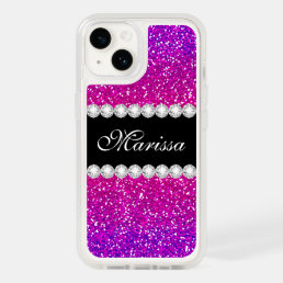 Pink Purple Glitter Ombre Cool iPhone 12 Case