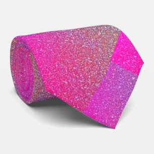 Pink Purple Glitter Patterns Glittery Sparkle Gift Neck Tie