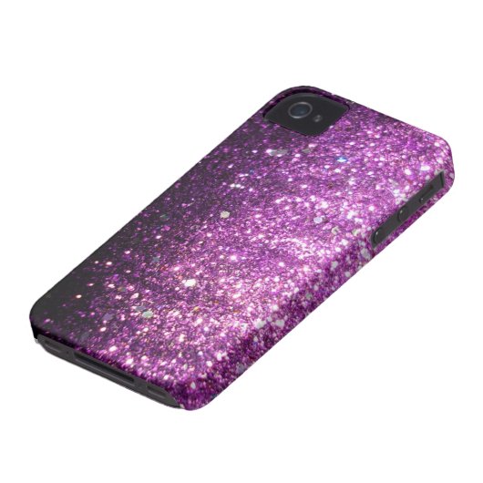 Pink Purple Glitter Sparkle iPhone Case (Bottom)