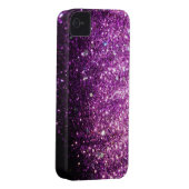 Pink Purple Glitter Sparkle iPhone Case (Back/Right)