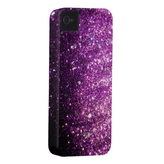 Pink Purple Glitter Sparkle iPhone Case (Back/Right)