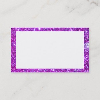 Pink Purple Glitter Sparkly Business Cards 2 by CricketDiane at Zazzle