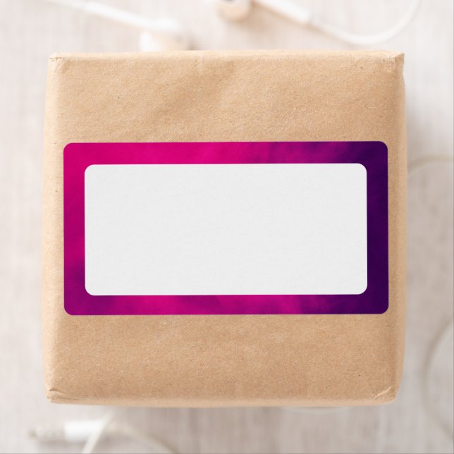 Pink Purple Gradient Border Labels – Customizable (Insitu)