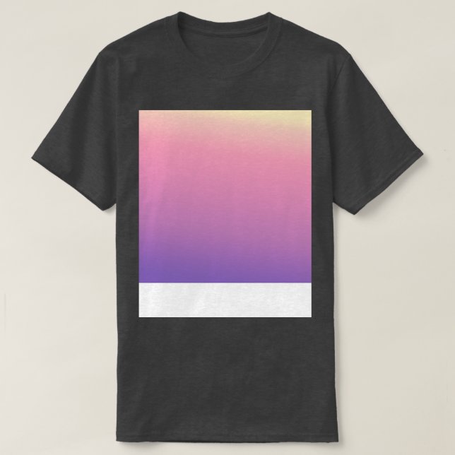 Pink Purple Gradient Pattern Fade T-Shirt (Design Front)